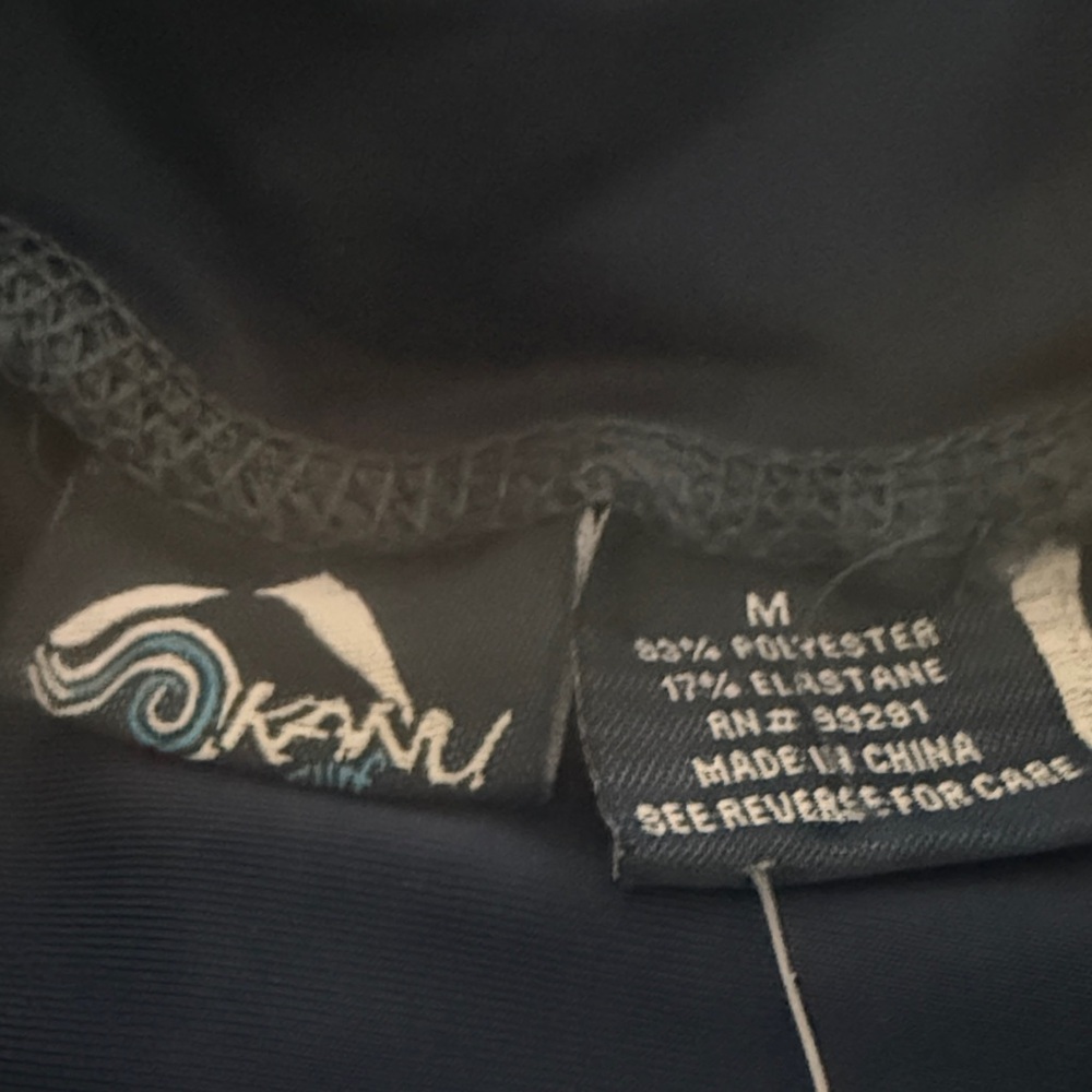 Kanu Surf Navy Rash Guard with Colorful Logo - Picture 3 of 7